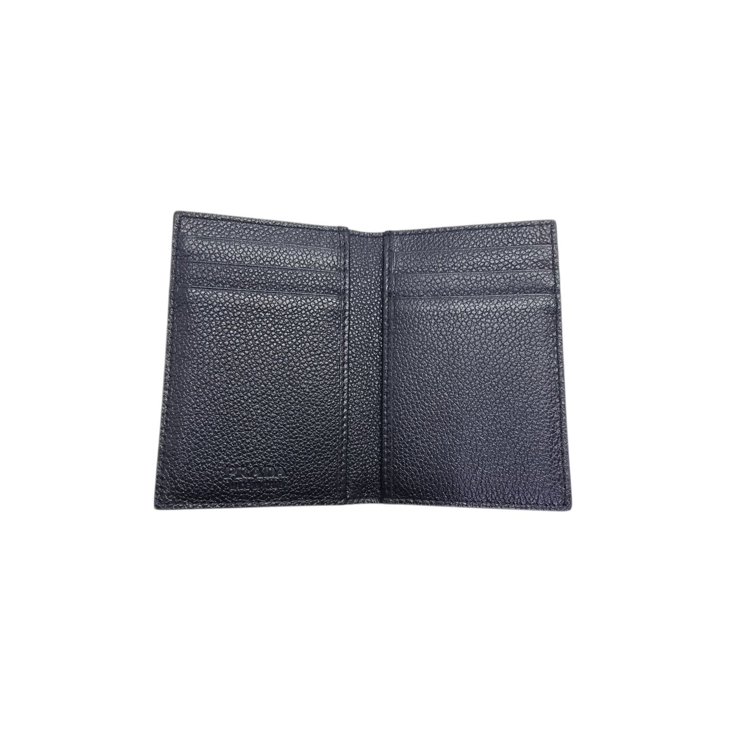 Prada 2MC101 Card Holder Vitello Micro Grain Leather (Black)