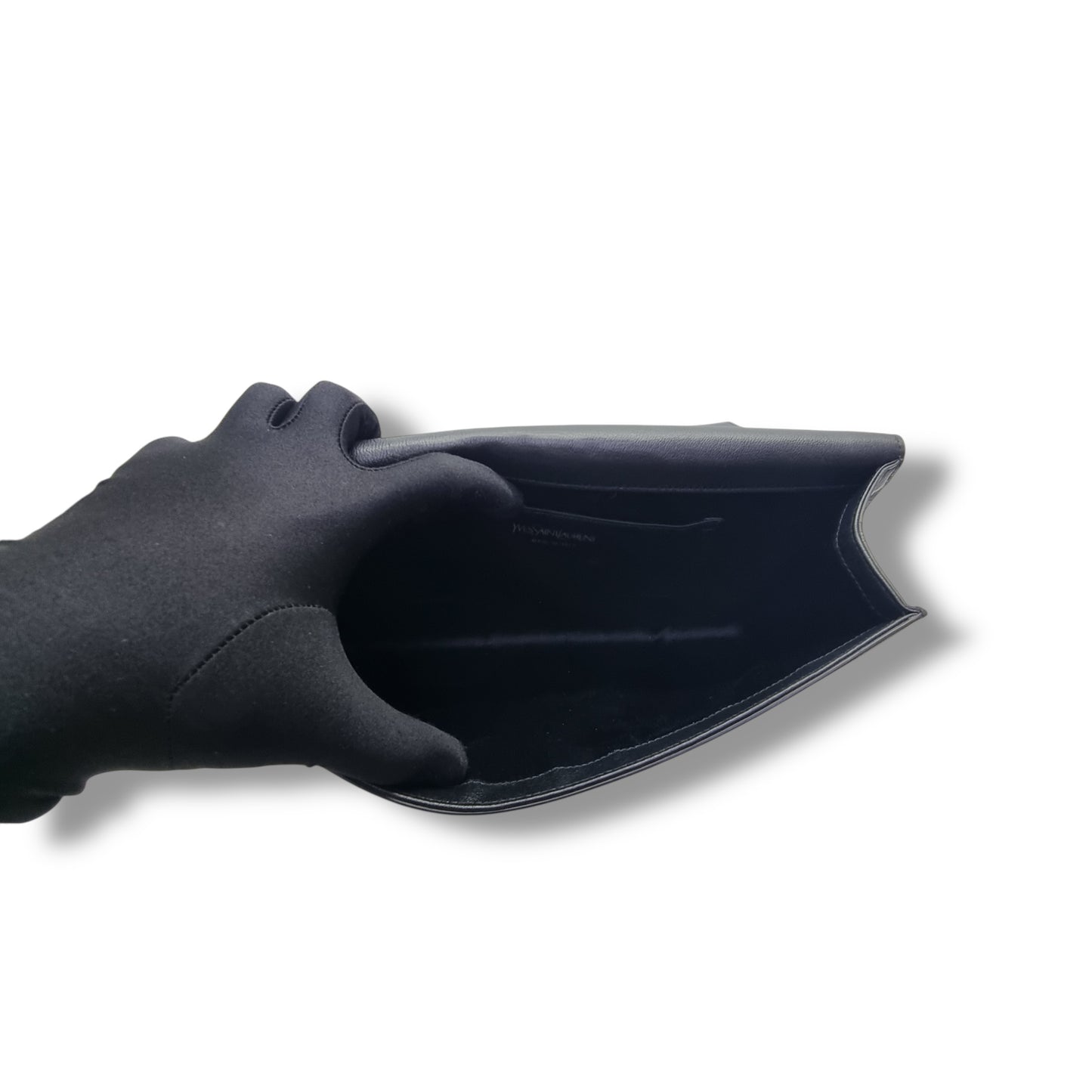 YSL Clutch Belle de Jour Large Leather Ghw (Black)