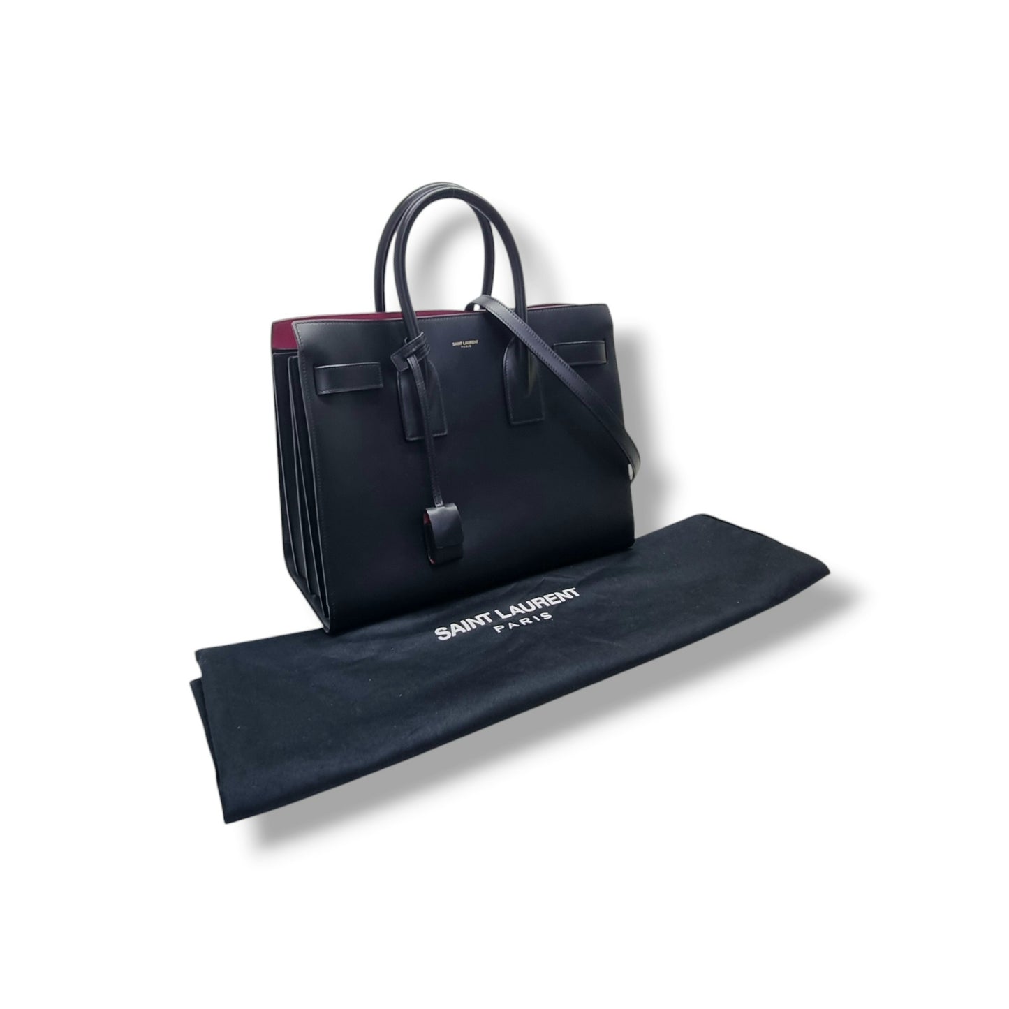 YSL Sac De Jour Smooth Leather Small Tote Bag Ghw (Black)