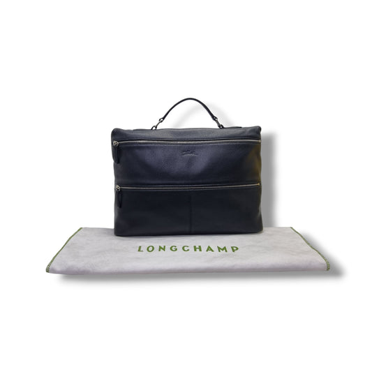 Longchamp Le Foulonne Brief case Shw (Black)
