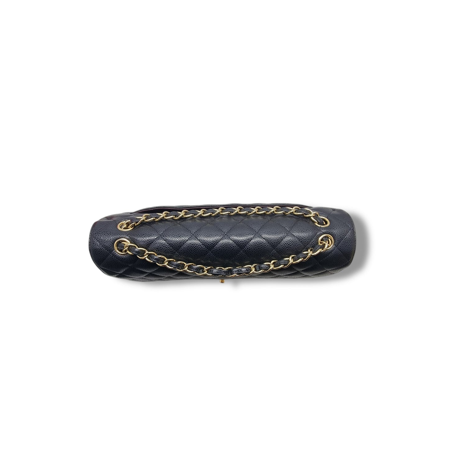 Chanel Classic Maxi Double Flap Caviar Ghw (Black)