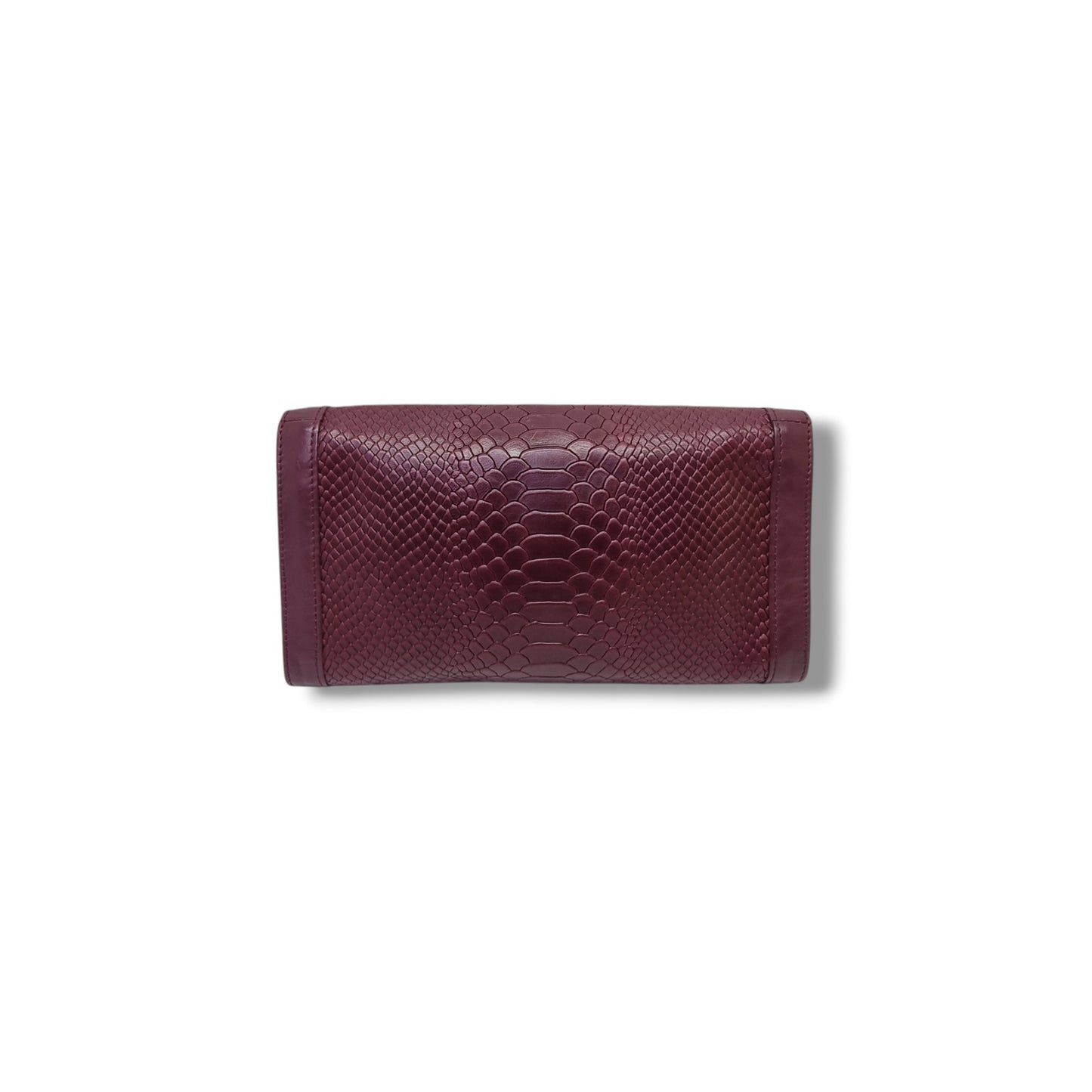 Longchamp Gatsby Shoulder Bag Embossed Crocodile Leather Shw ( Burgundy )