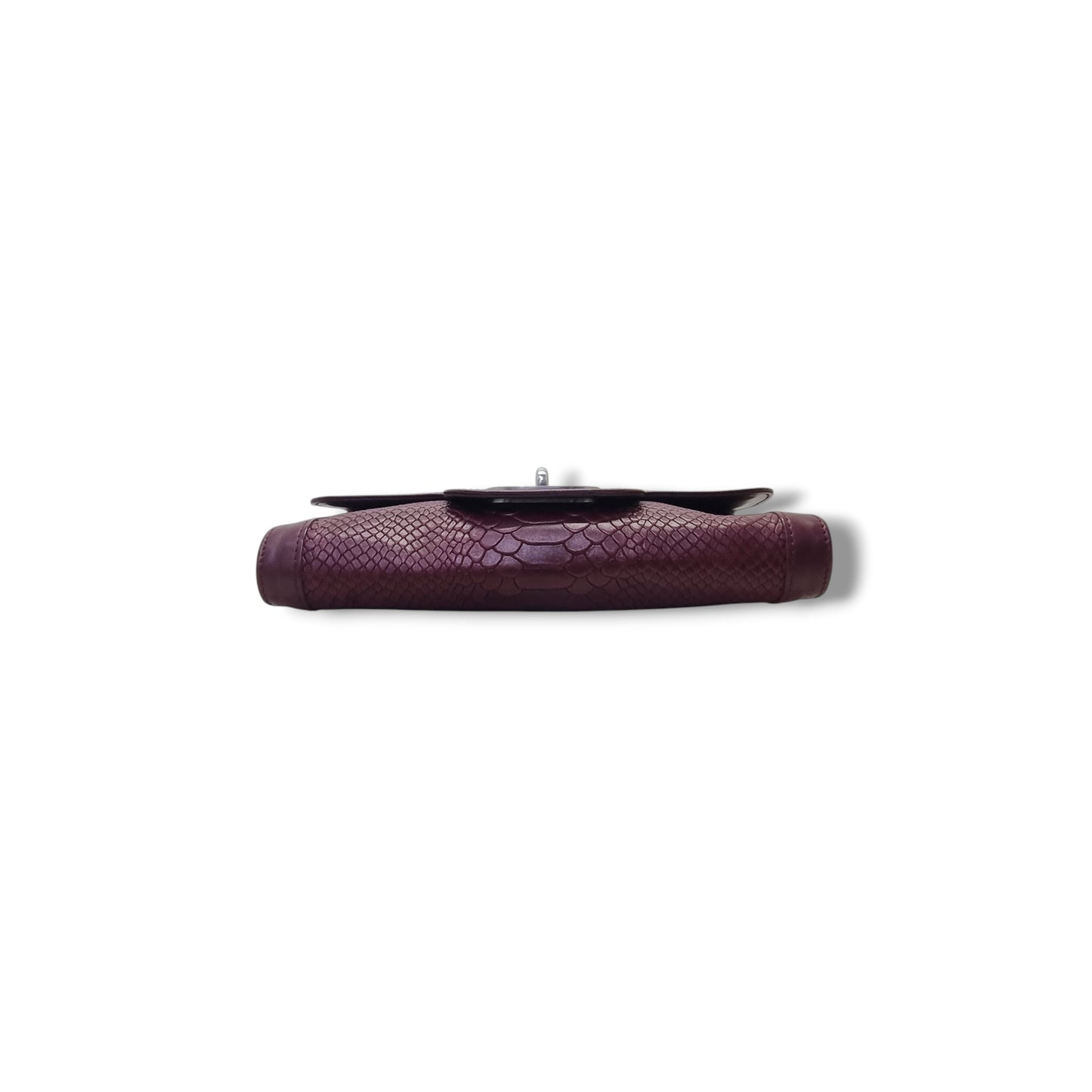 Longchamp Gatsby Shoulder Bag Embossed Crocodile Leather Shw ( Burgundy )