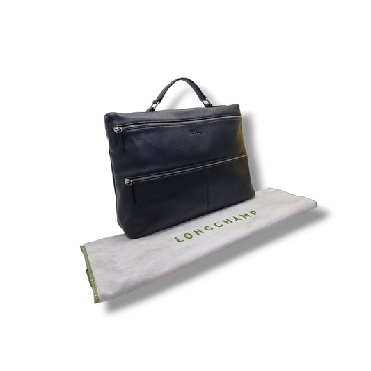 Longchamp Le Foulonne Brief case Shw (Black)