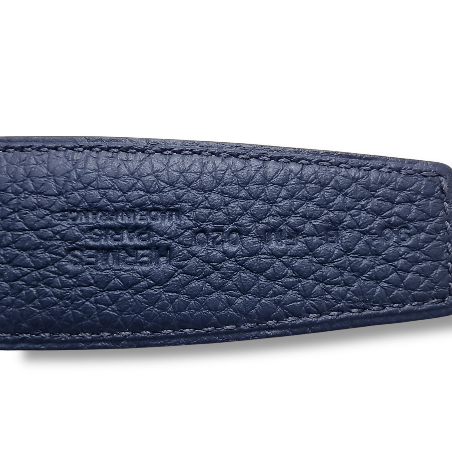 Hermes Constance Reversible Belt Leather Rhw (Black/Blue)