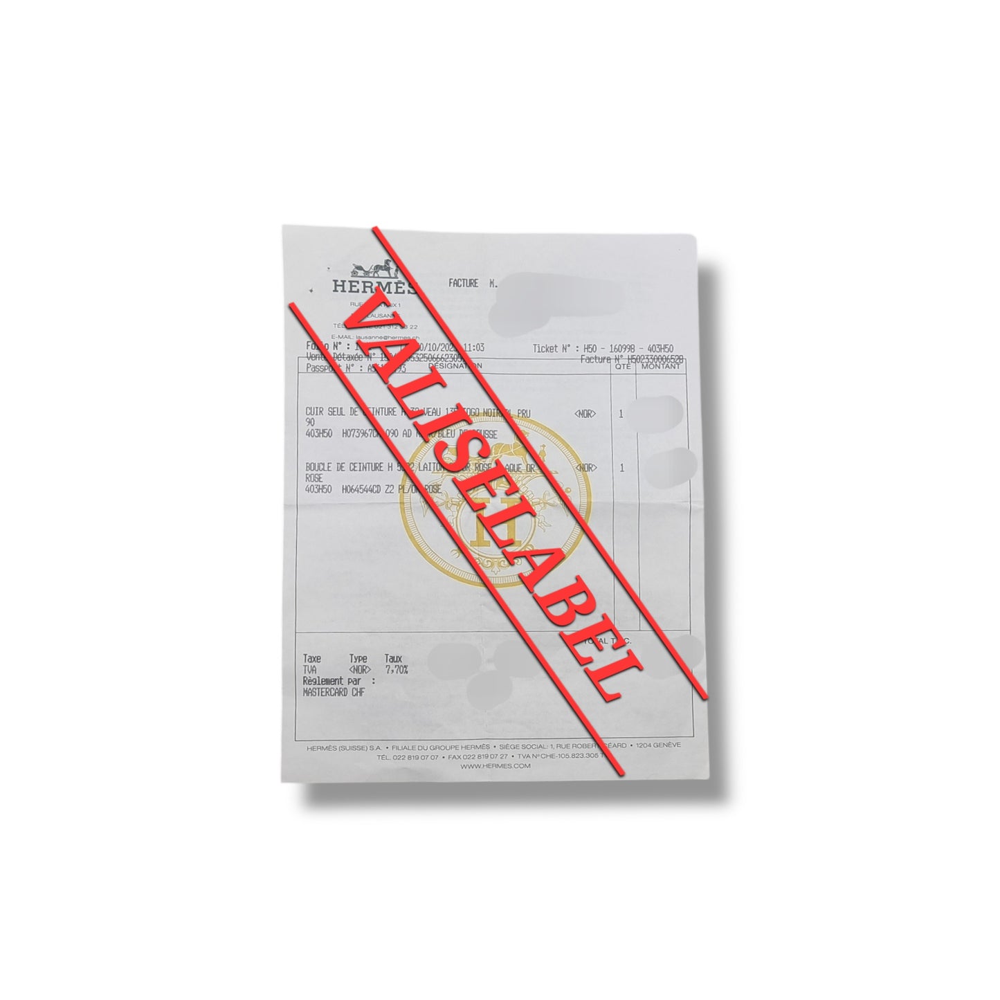 Hermes Constance Reversible Belt Leather Rhw (Black/Blue)