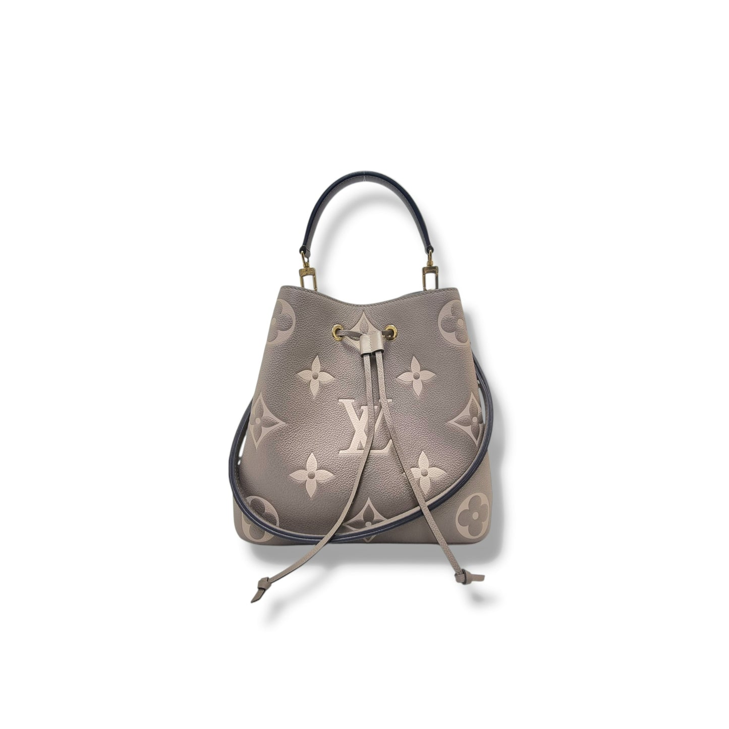 Louis Vuitton Neo Noe MM  Bicolour Monogram Empriente Leather Ghw( Tourterelle/Creme)