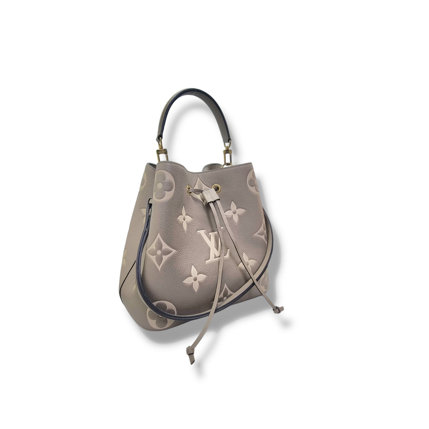 Louis Vuitton Neo Noe MM  Bicolour Monogram Empriente Leather Ghw( Tourterelle/Creme)