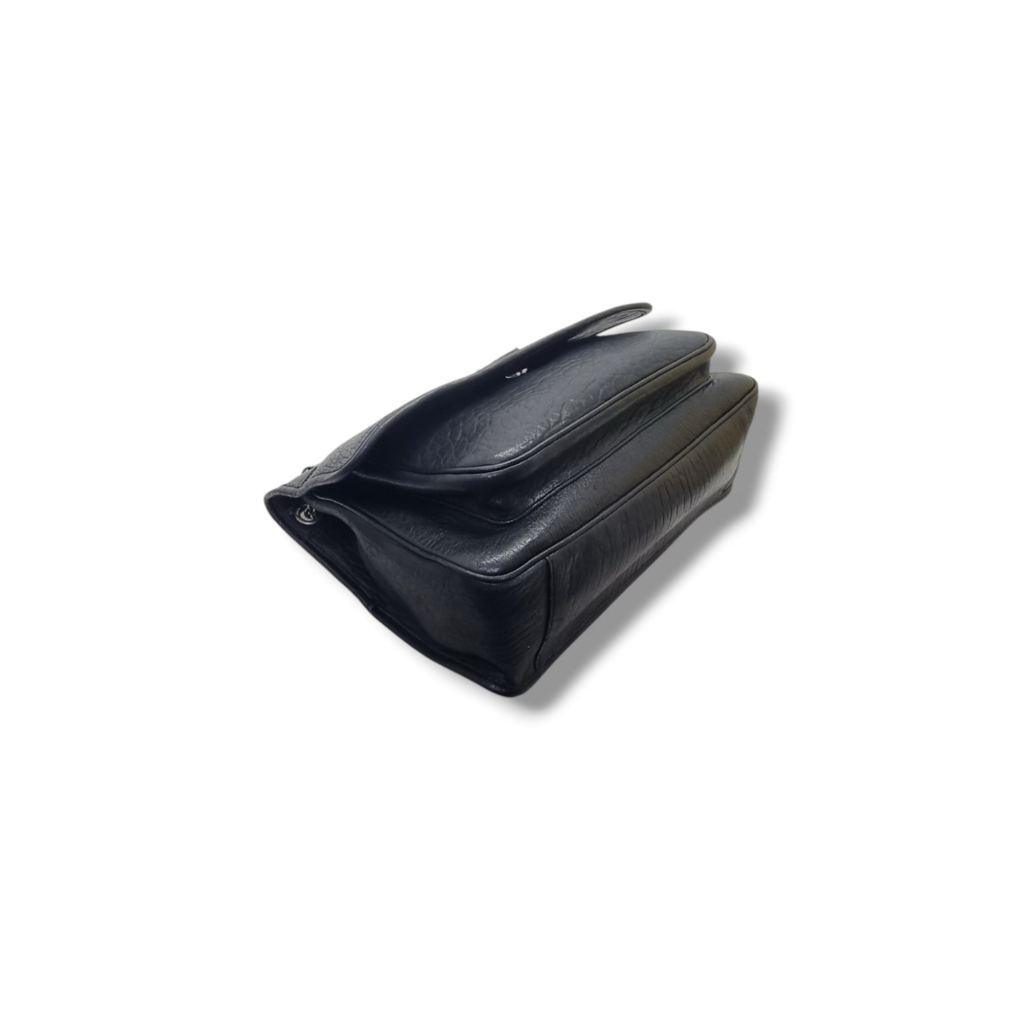 YSL Niki Large Leather Bag Shw (Black)