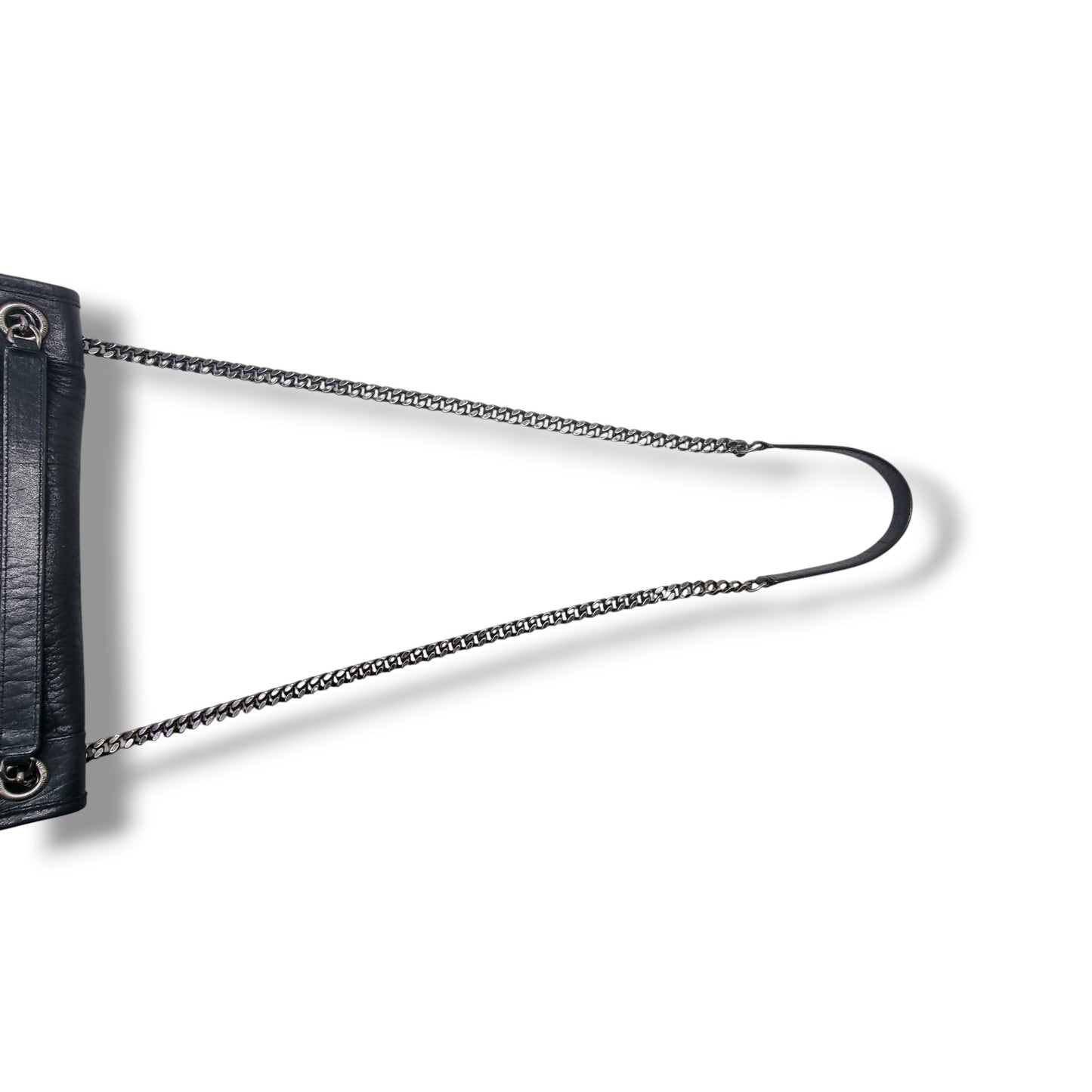 YSL Niki Large Leather Bag Shw (Black)