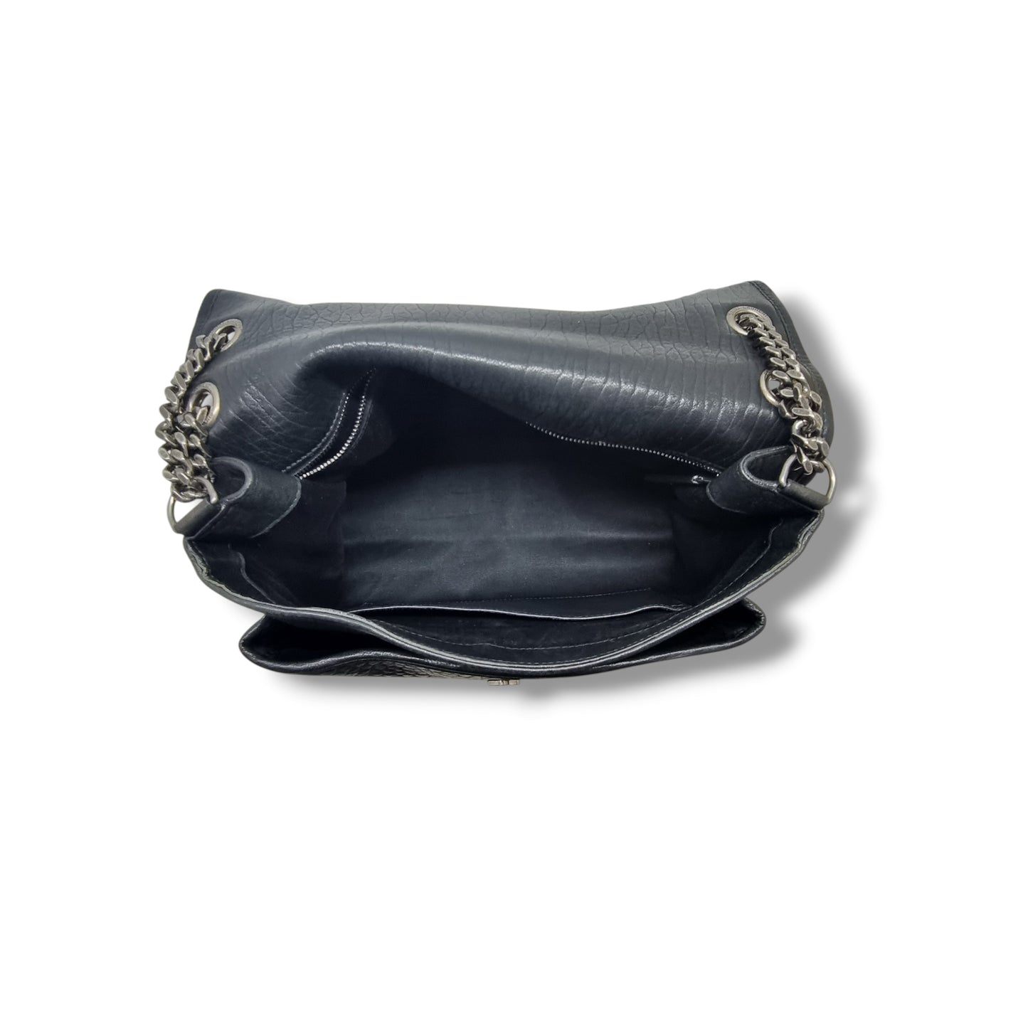 YSL Niki Large Leather Bag Shw (Black)