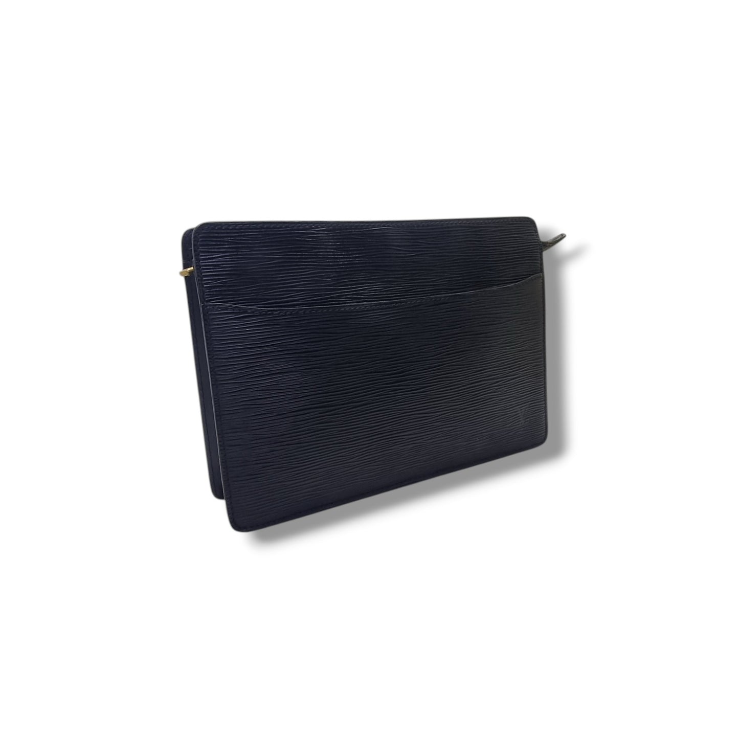 Louis Vuitton Pochette Homme Clutch Epi Ghw (Black)