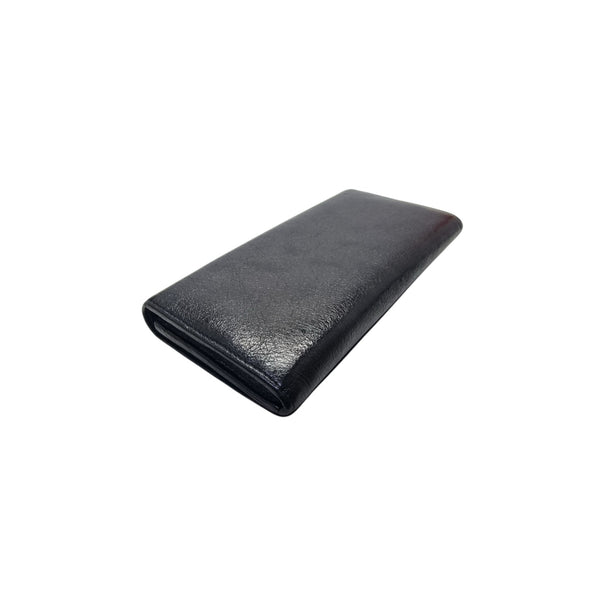 Balenciaga Giant Leather Wallet Ghw (Black)