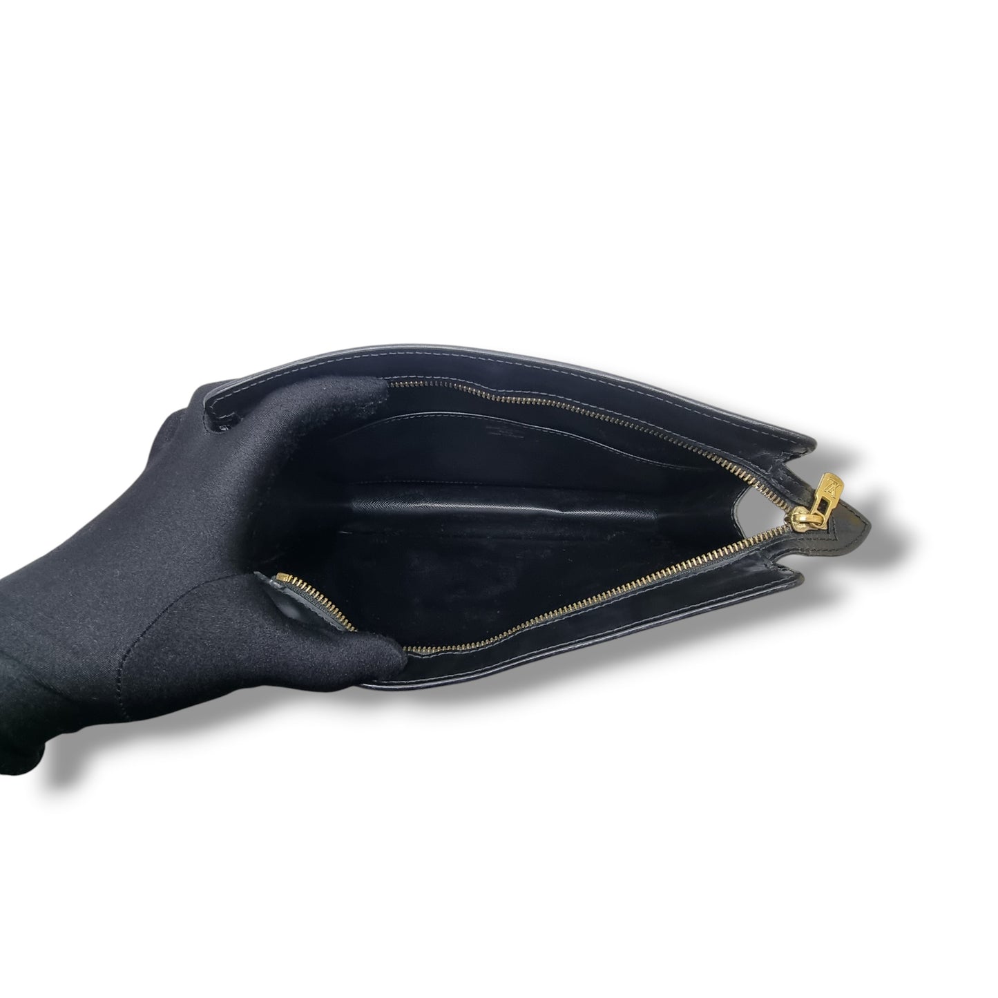 Louis Vuitton Pochette Homme Clutch Epi Ghw (Black)