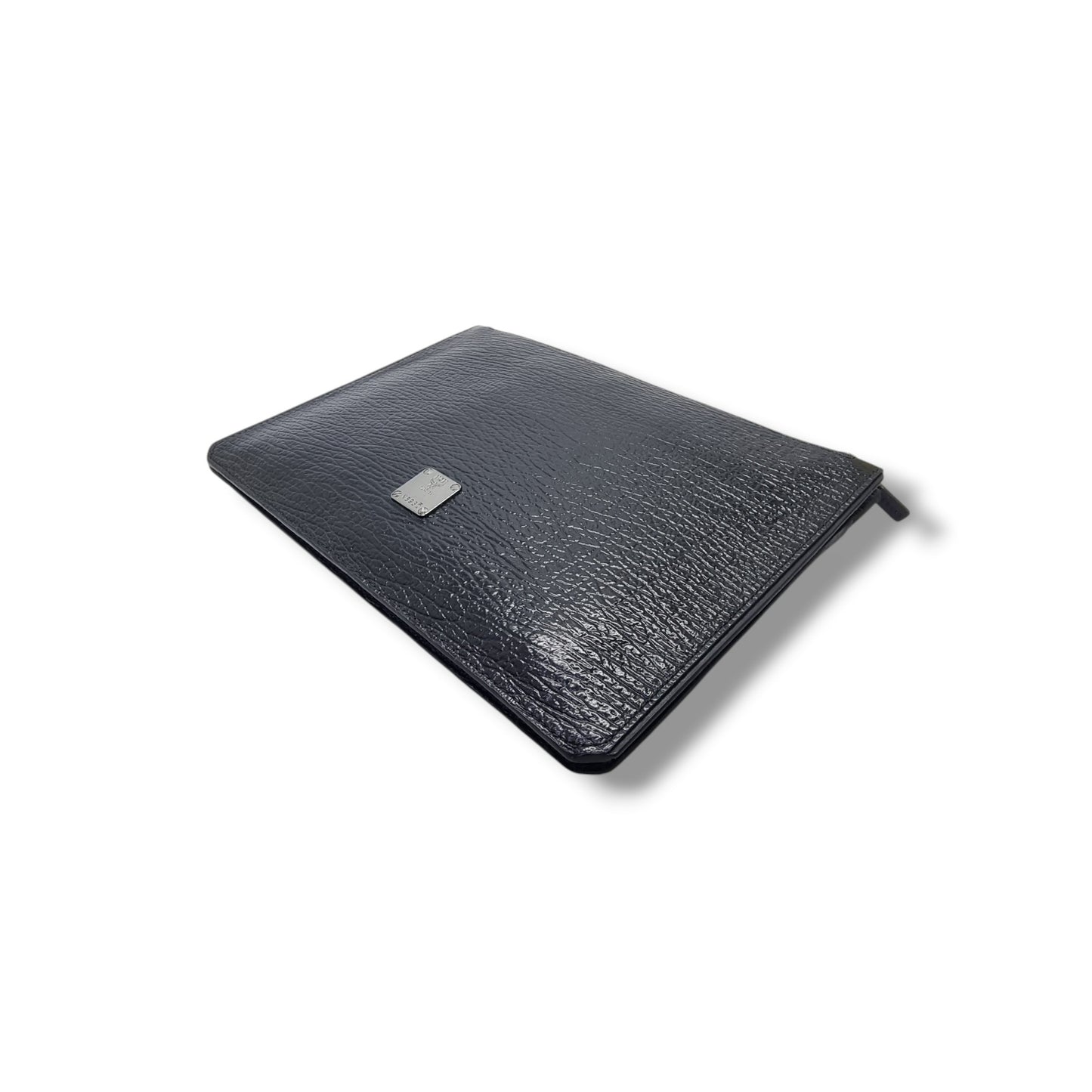 MCM Cyber Studded Leather Clutch Shw (Black/Blue)