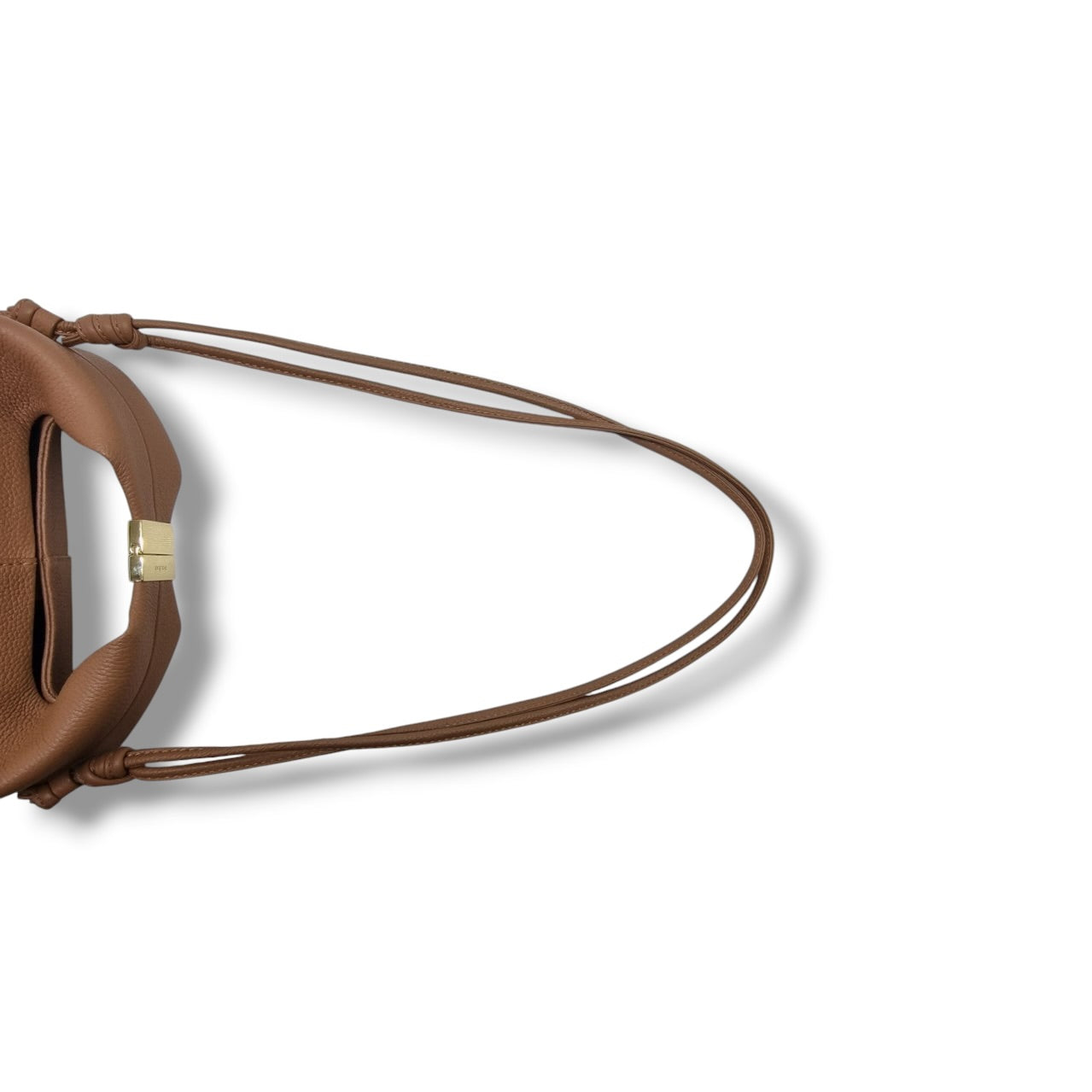 Polene Beri Grain Spanish Calfskin Crossbody Ghw (Camel)