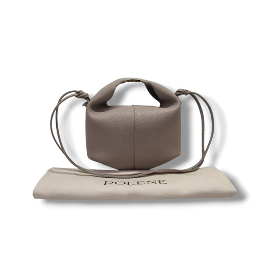 Polene Beri Grain Spanish Calfskin Crossbody Ghw (Taupe)