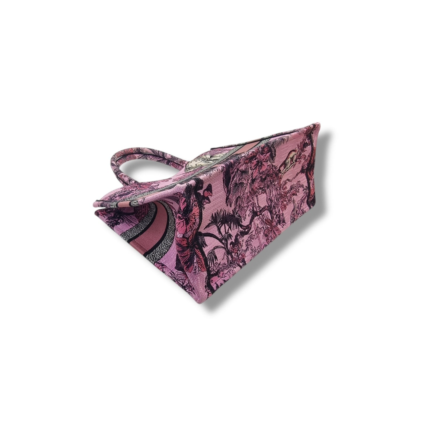 Christian Dior DIOR Book Medium Toile De Jouy Tote (Multicolor/Pink)