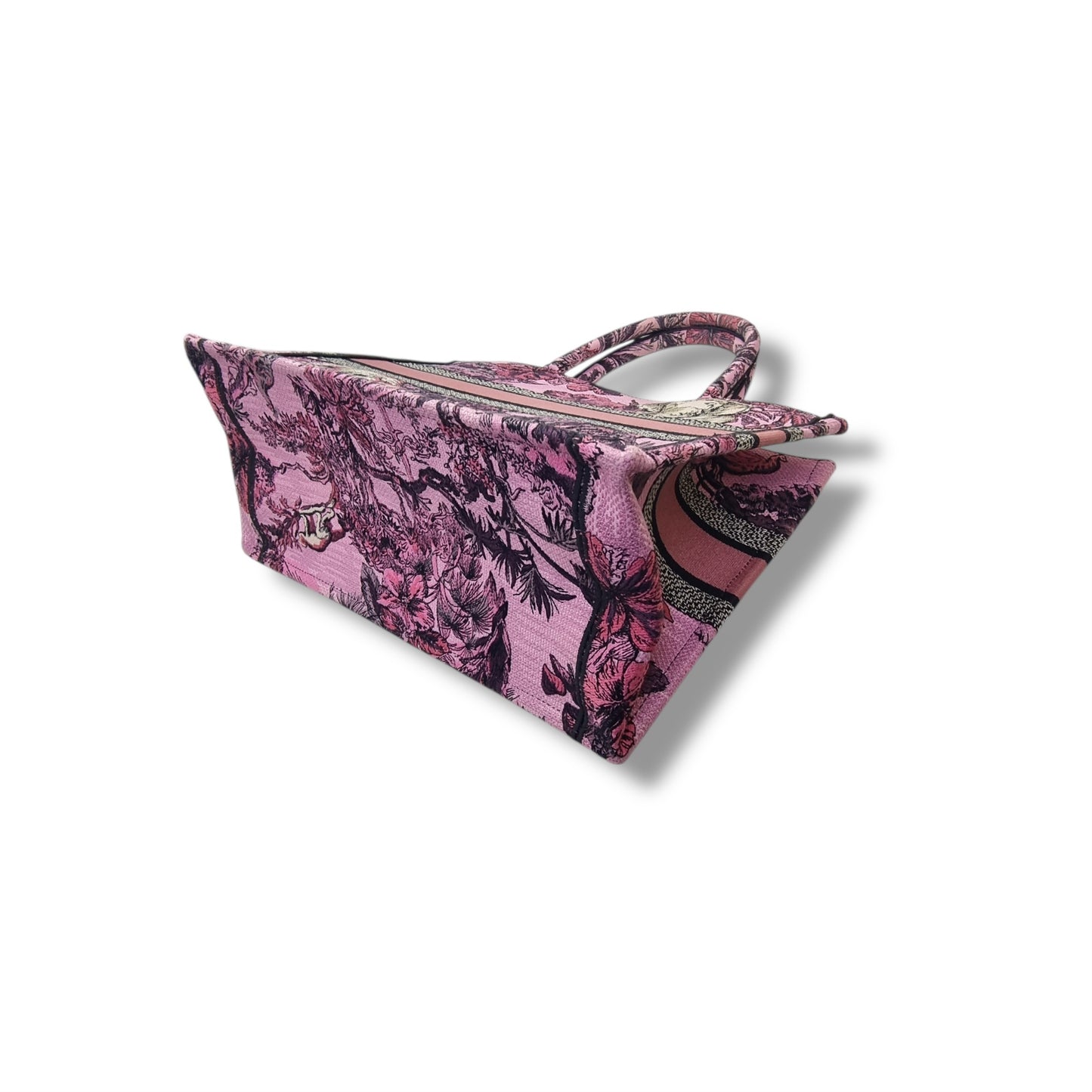 Christian Dior DIOR Book Medium Toile De Jouy Tote (Multicolor/Pink)