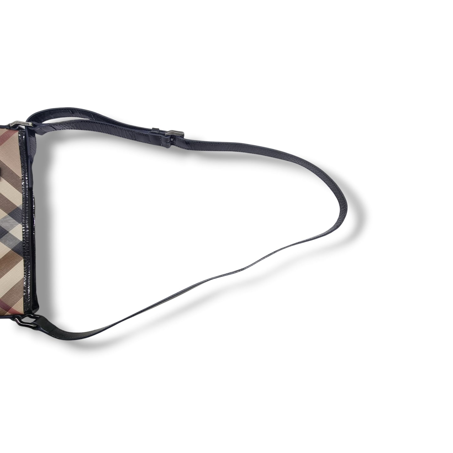 Burberry Supernova Check Coated Canvas Dryden Crossbody Shw (Black)