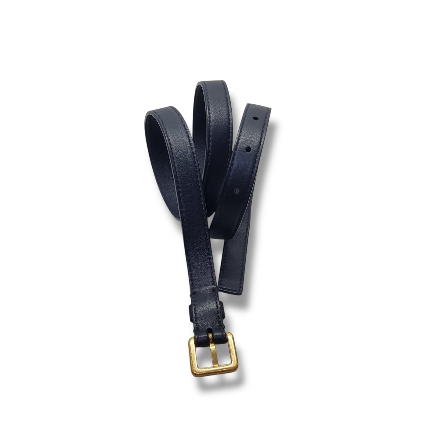 Christian Dior Saddle Oblique Canvas Belt Bag Ghw (Blue)