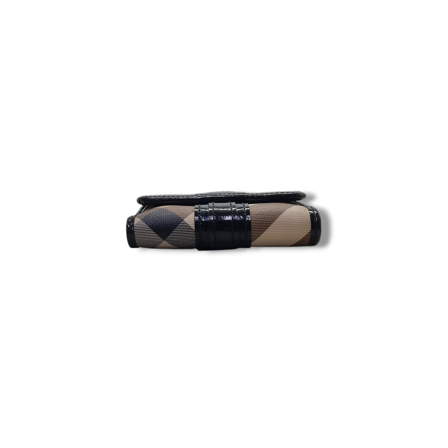 Burberry Supernova Check Canvas Compact Wallet Shw (Black)