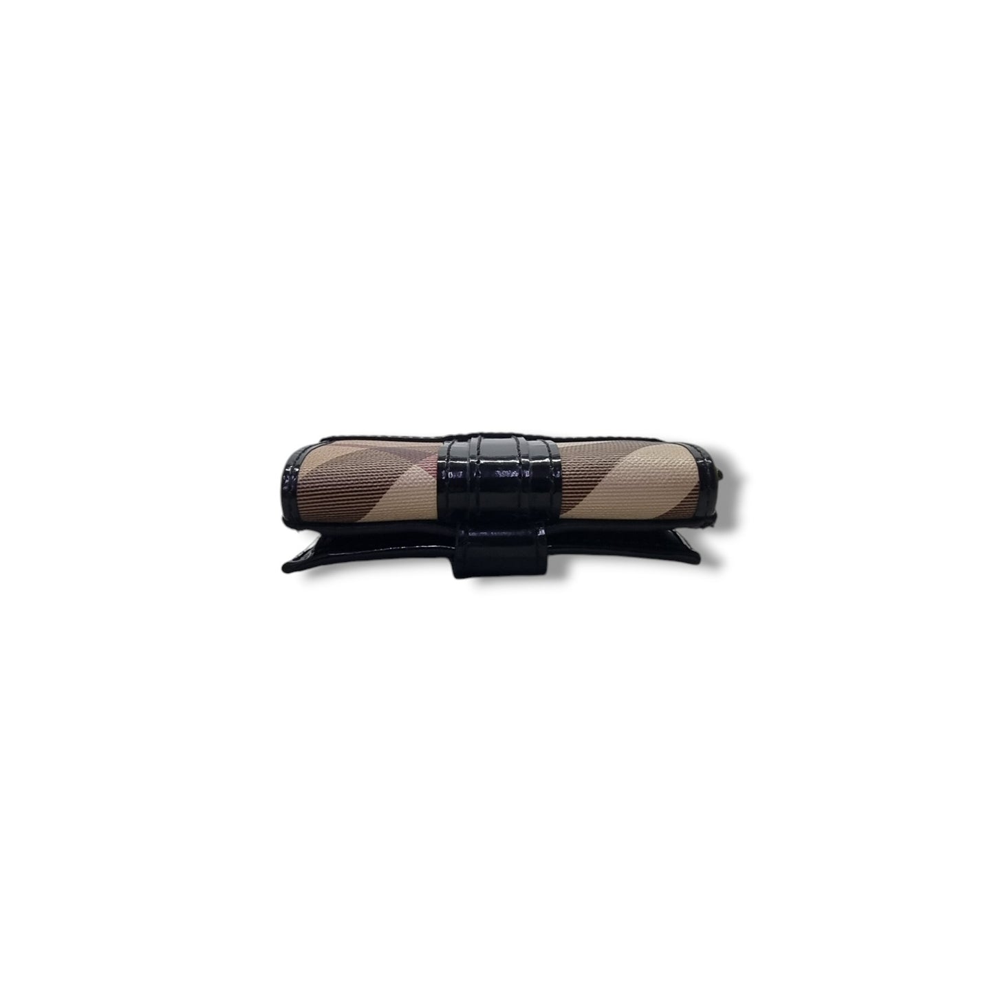 Burberry Supernova Check Canvas Compact Wallet Shw (Black)