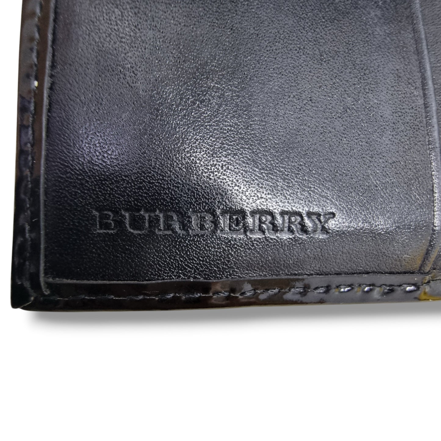 Burberry Supernova Check Canvas Compact Wallet Shw (Black)