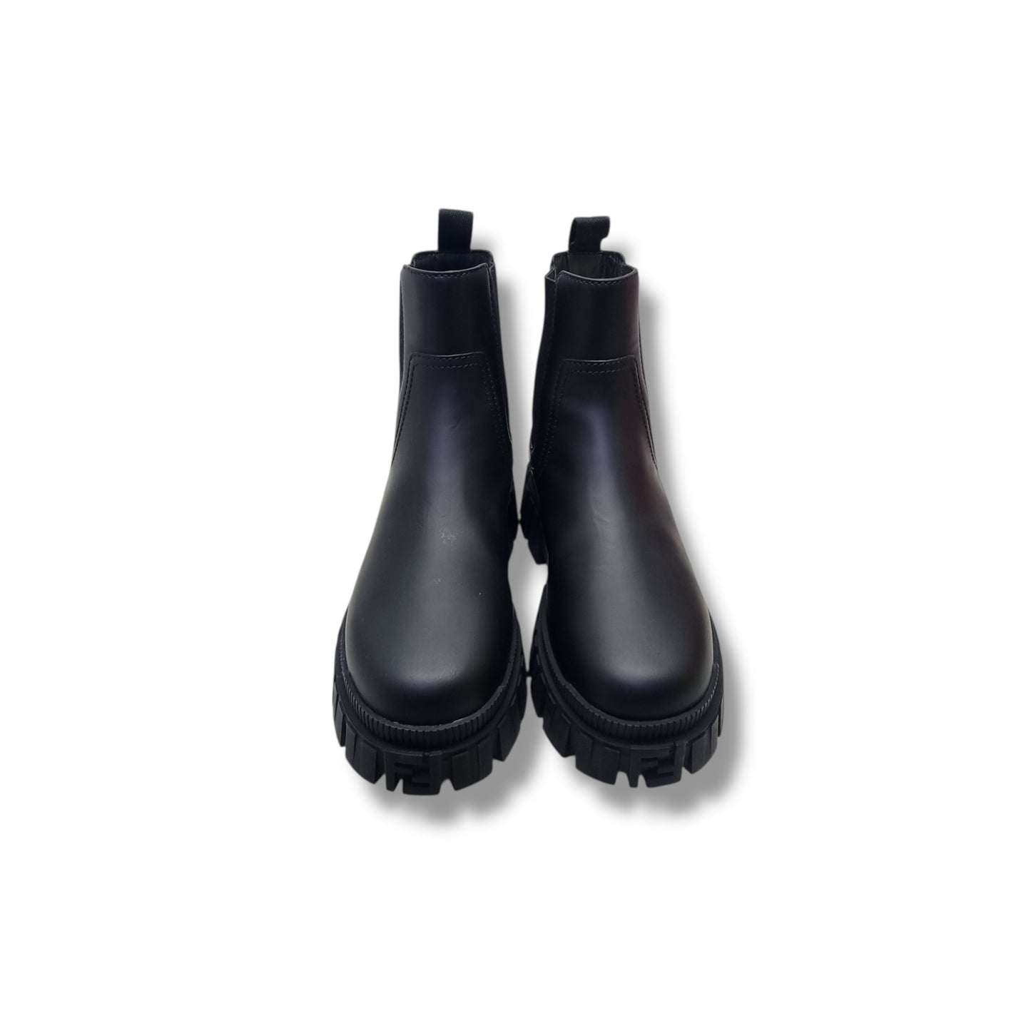 Fendi Force Chelsea Leather Ankle Boots (Black)