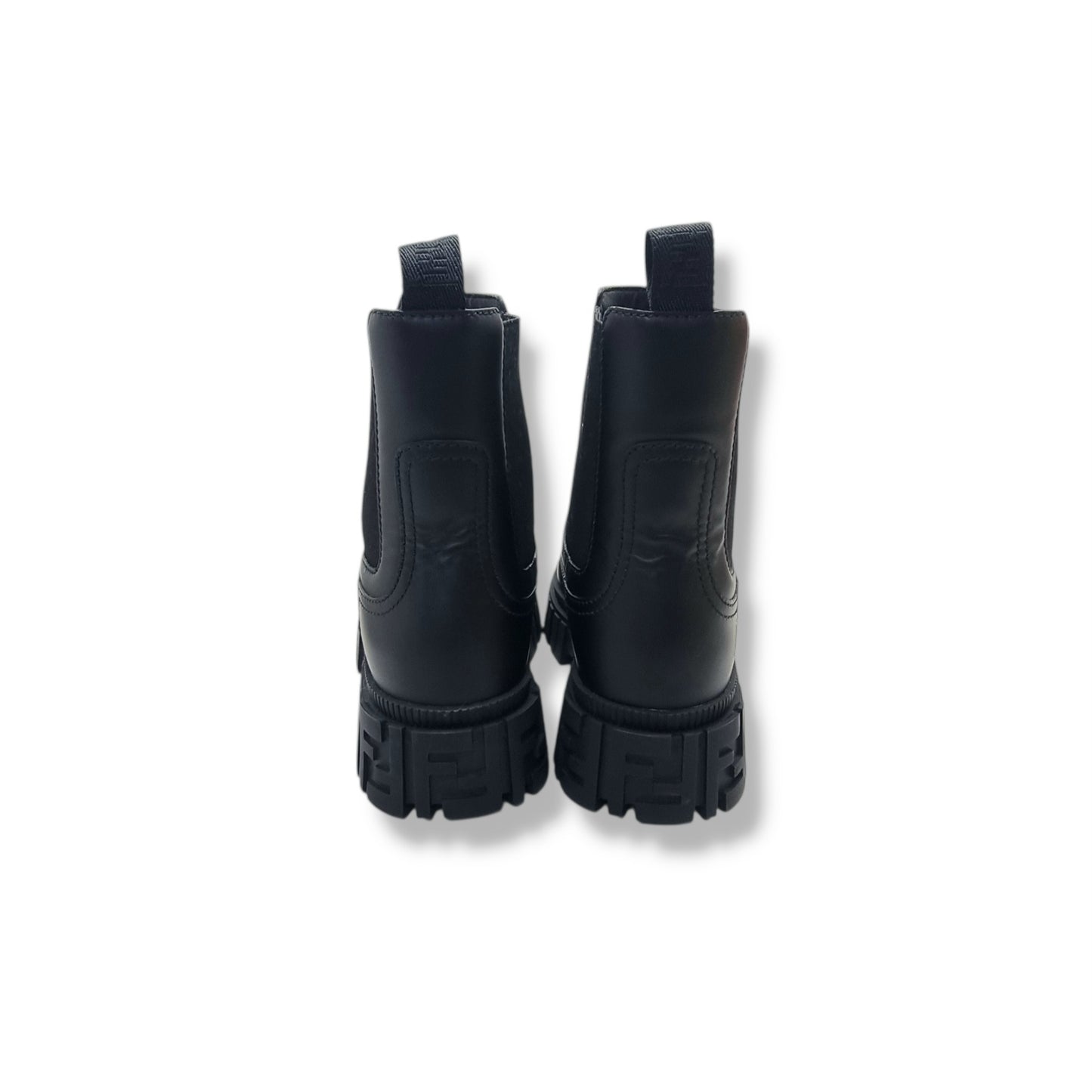 Fendi Force Chelsea Leather Ankle Boots (Black)