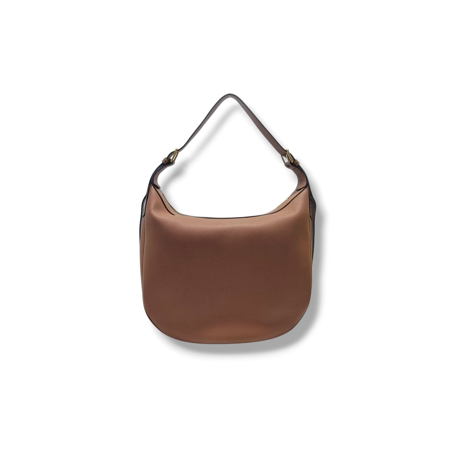 Celine Triomphe Heloise Leather Hobo Bag Ghw (Brown)