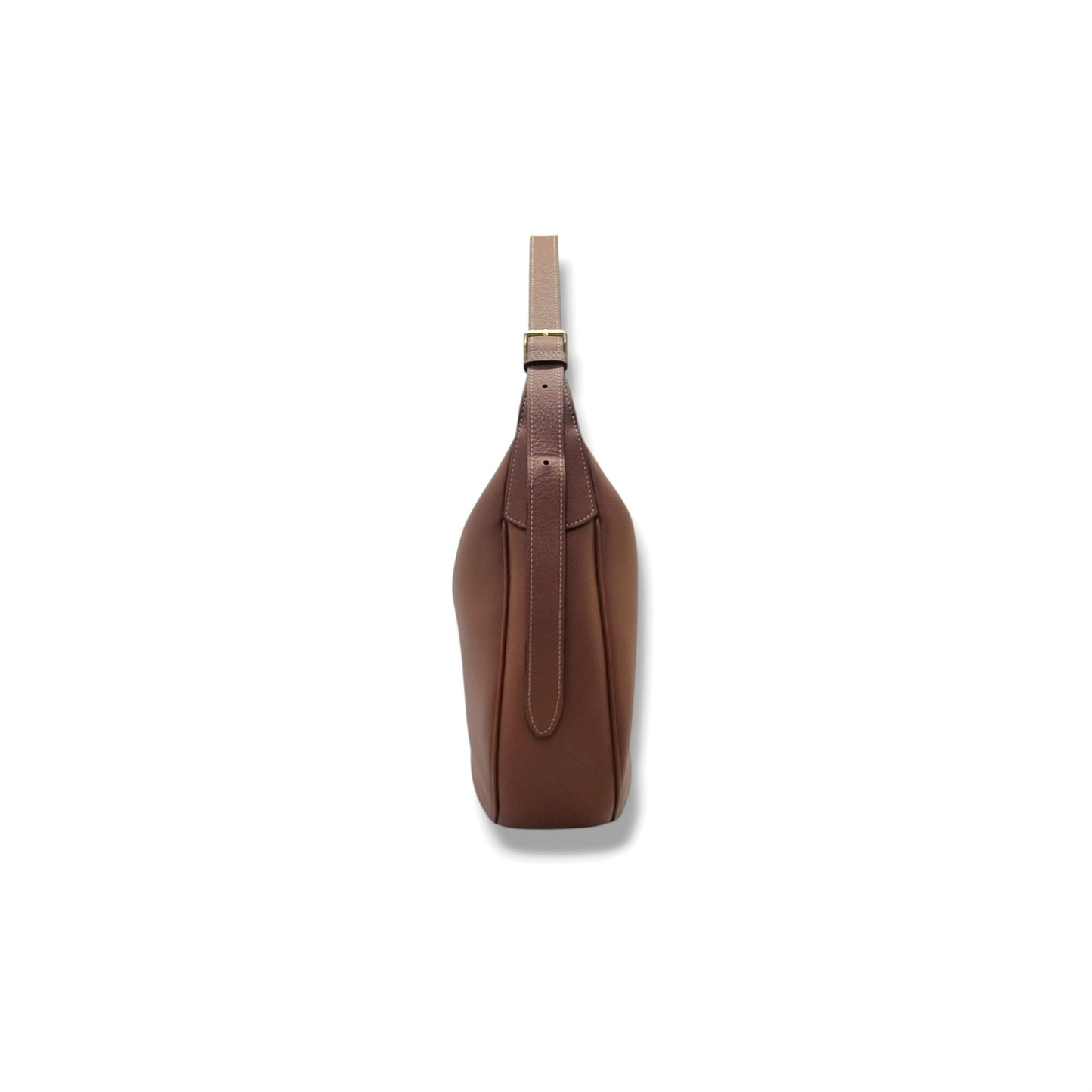 Celine Triomphe Heloise Leather Hobo Bag Ghw (Brown)