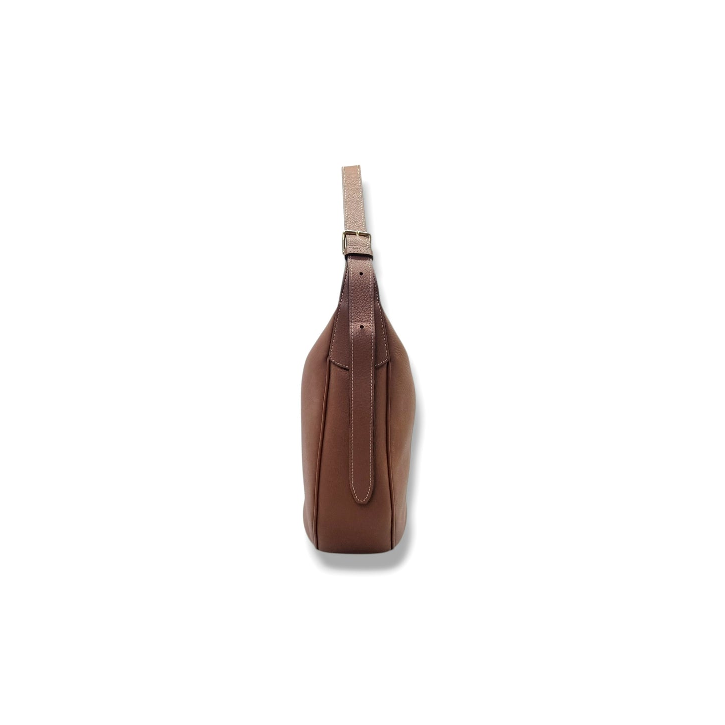 Celine Triomphe Heloise Leather Hobo Bag Ghw (Brown)