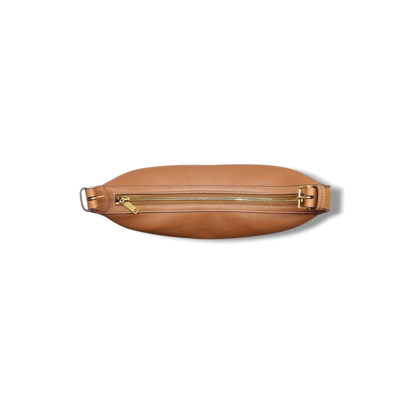 Celine Triomphe Heloise Leather Hobo Bag Ghw (Brown)