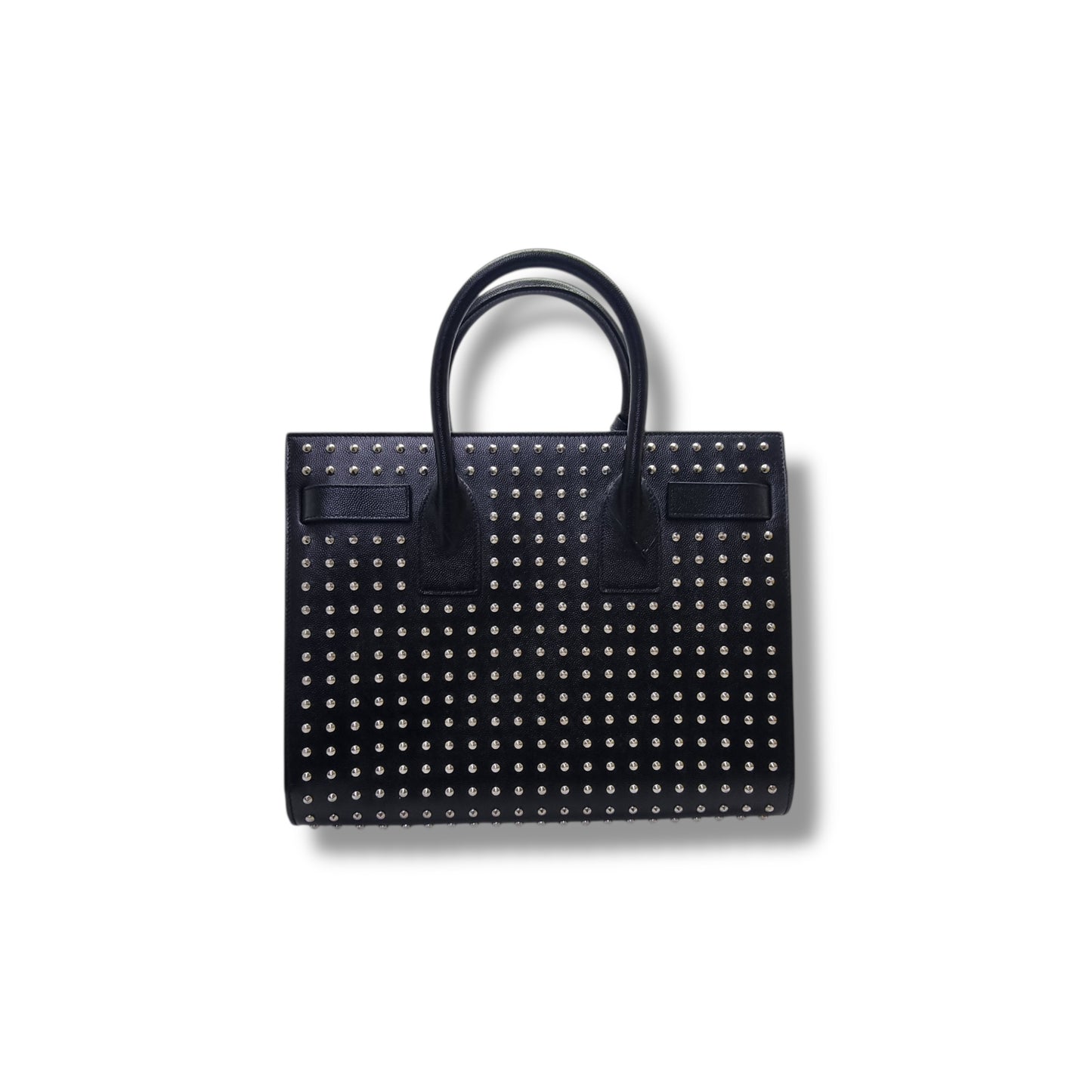 YSL Sac De Jour Studded Leather Tote Bag Shw (Black)