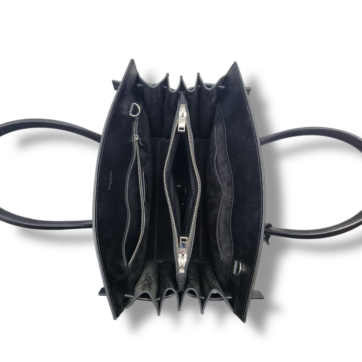 YSL Sac De Jour Studded Leather Tote Bag Shw (Black)