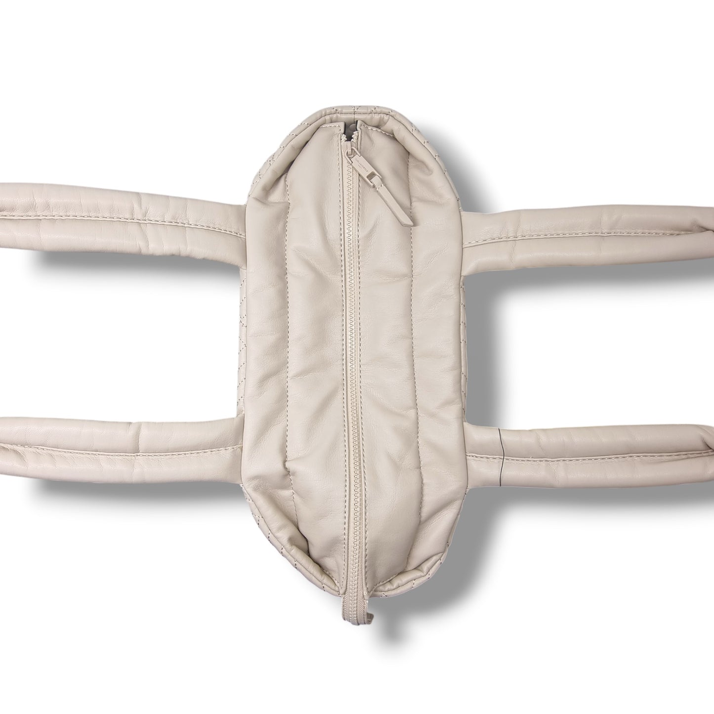 Karl Lagerfeld Paris Voyage Quilted Nylon Shoulder Bag (Beige/Shell)