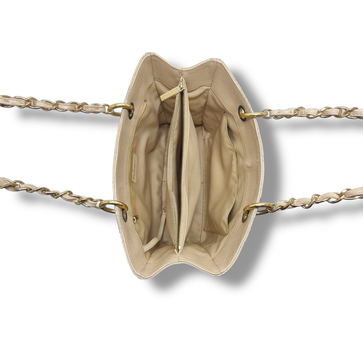 Chanel GST Caviar Ghw (Beige)