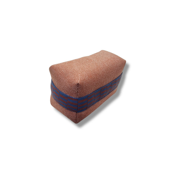 Hermes Bride A Brac H Natte Bicolor Wool Twill Case Small (Tomette)