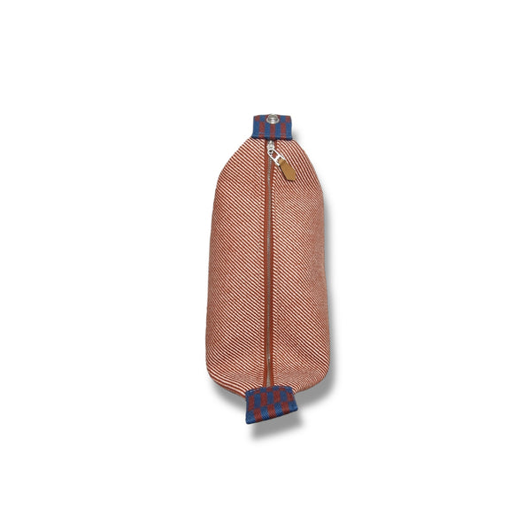 Hermes Bride A Brac H Natte Bicolor Wool Twill Case Small (Tomette)