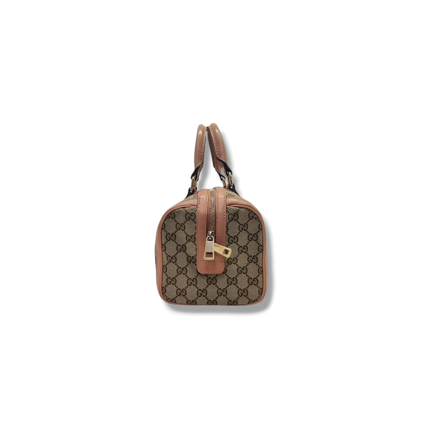 Gucci GG Canvas Joy Boston Bag Ghw (Light Brown)