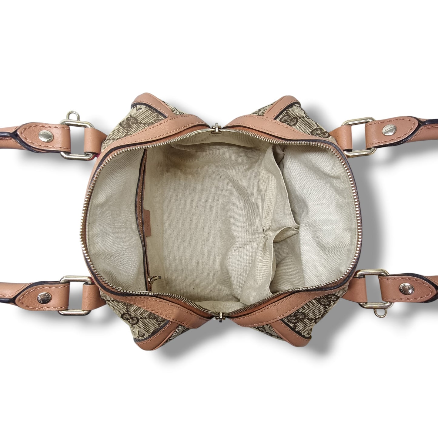 Gucci GG Canvas Joy Boston Bag Ghw (Light Brown)