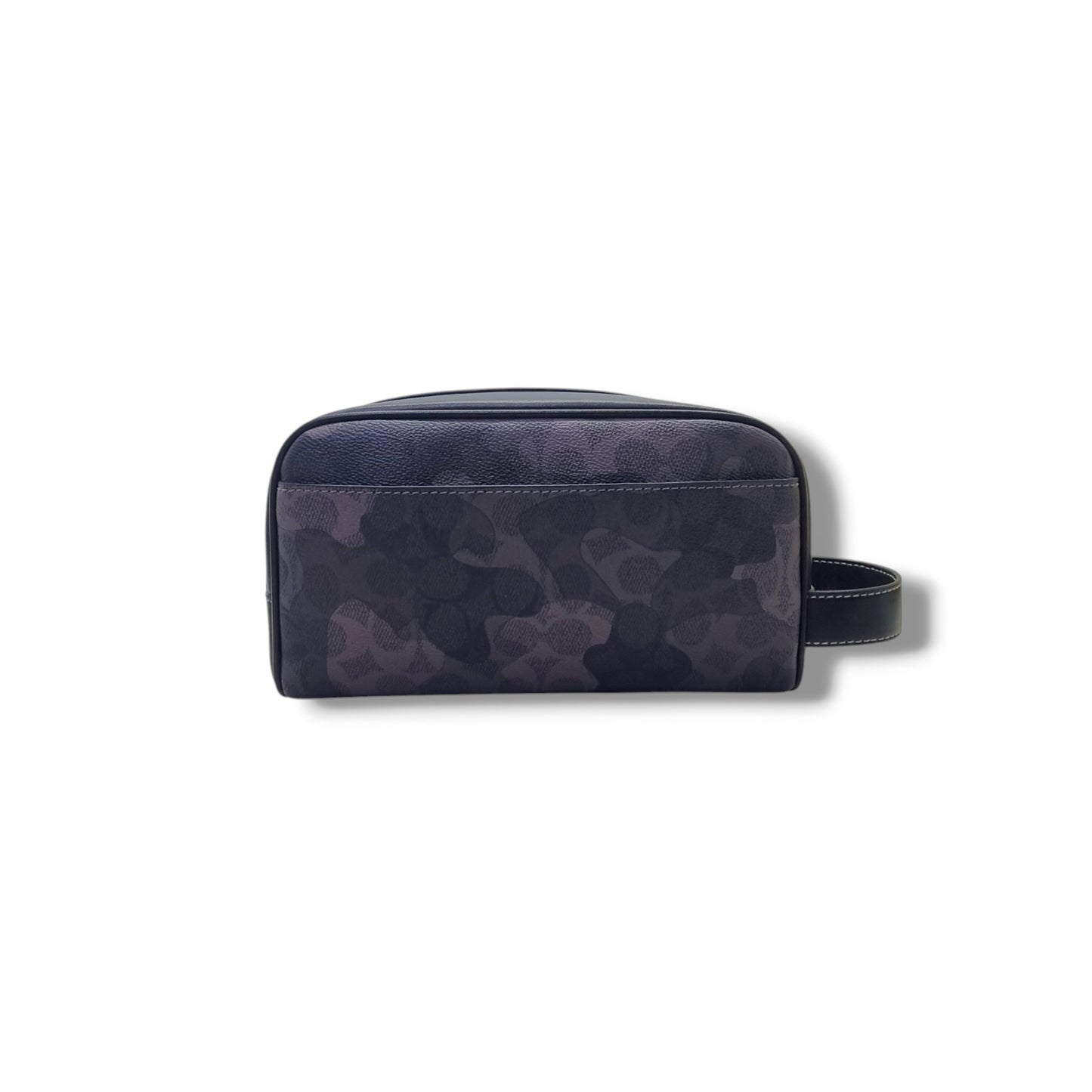 Coach Travel Kit In Signature Canvas & Leather Camo Print Shw (Grey/Black)