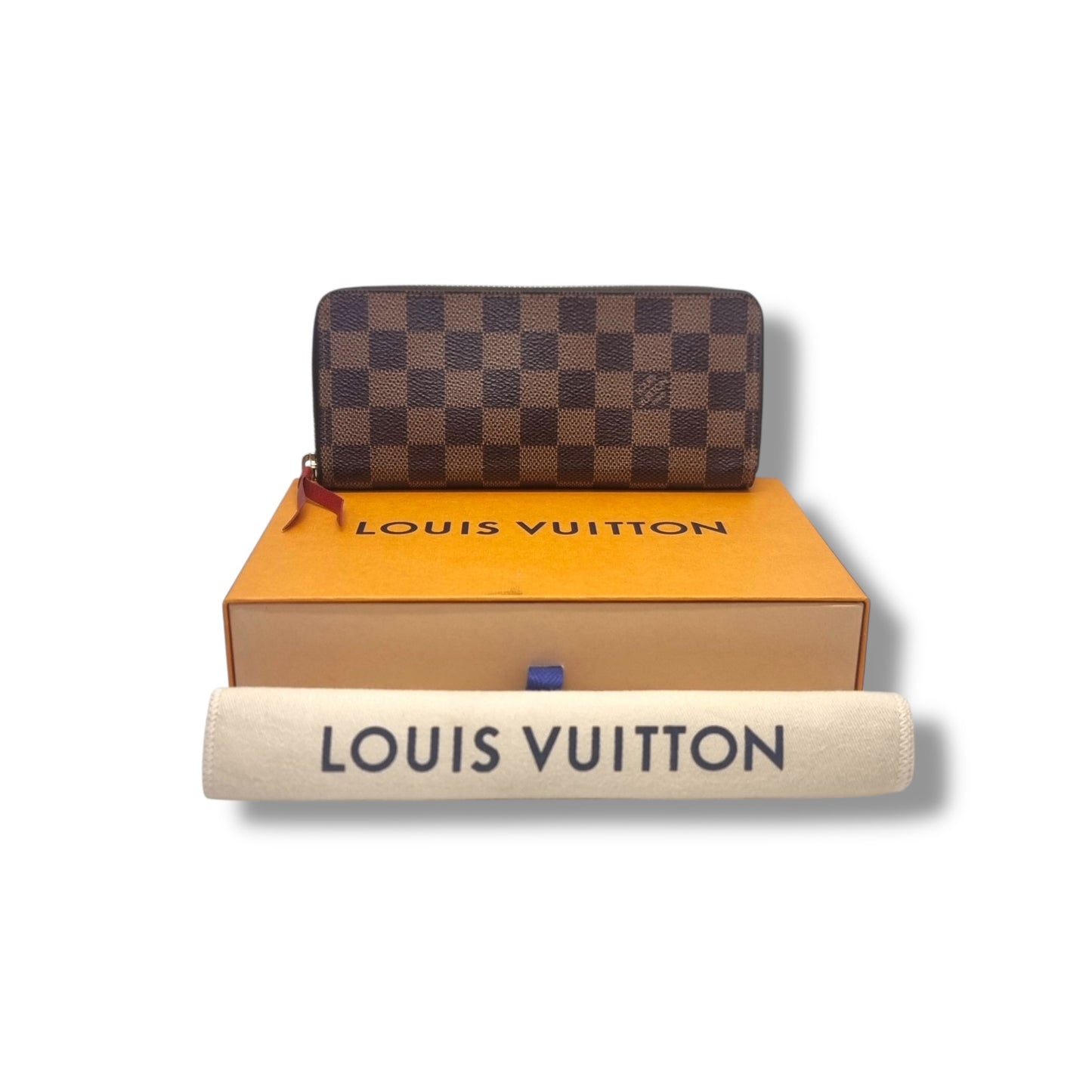 Louis Vuitton Clemence Wallet Damier Ebene Ghw
