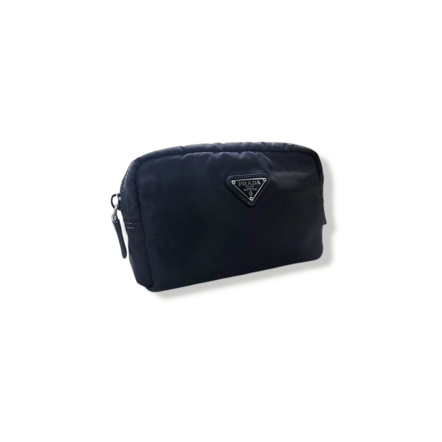 Prada Nylon Mini Pouch Ghw (Black)
