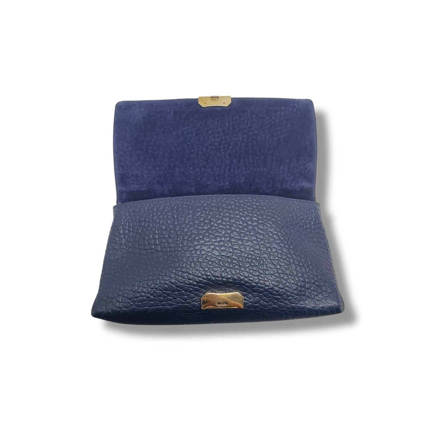 Burberry Mildenhall Leather Sling Bag Ghw (Navy Blue)