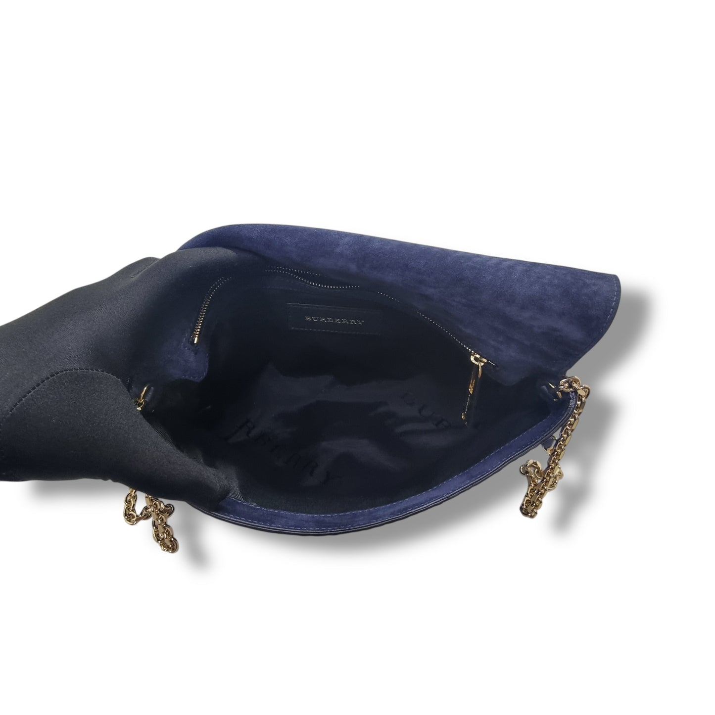 Burberry Mildenhall Leather Sling Bag Ghw (Navy Blue)