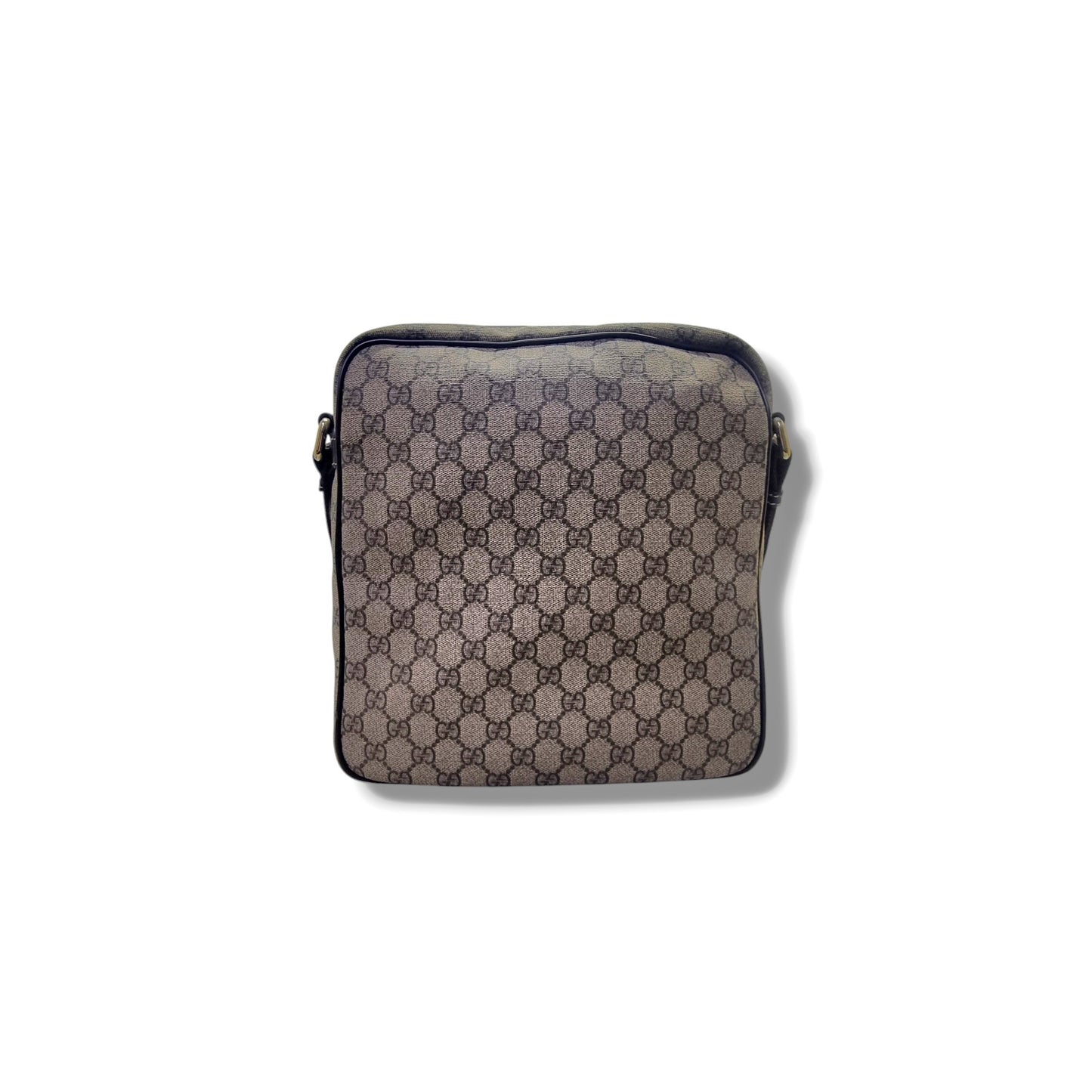 Gucci GG Supreme Canvas Messenger Bag Ghw (Beige/Brown)