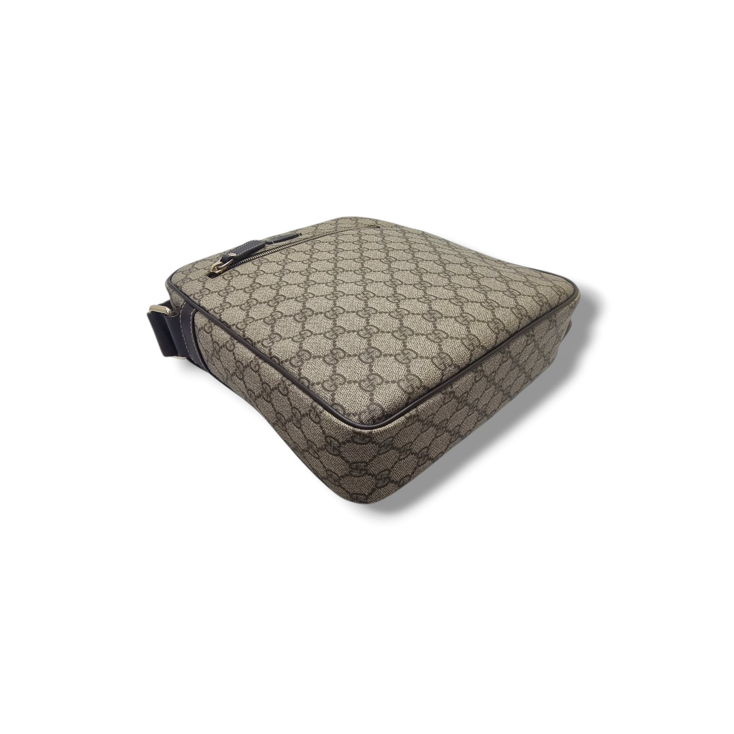Gucci GG Supreme Canvas Messenger Bag Ghw (Beige/Brown)