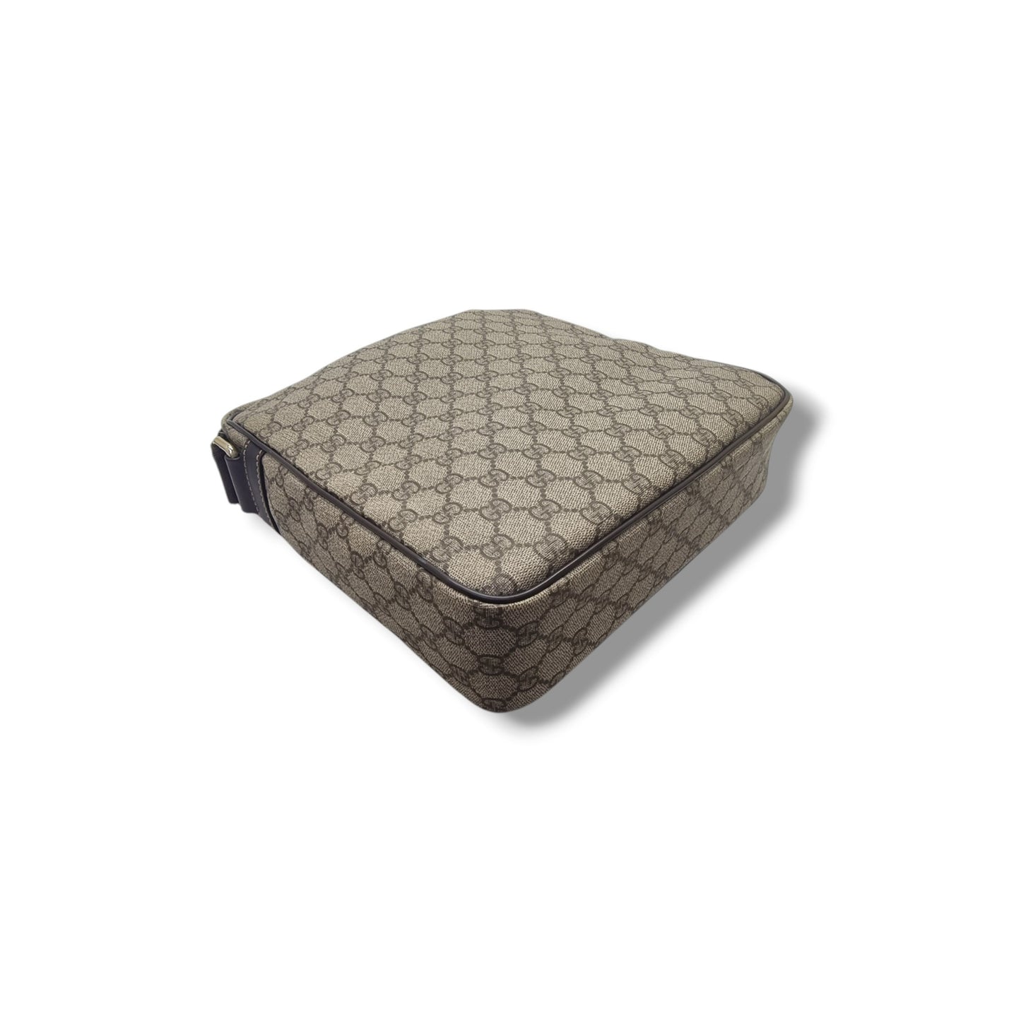 Gucci GG Supreme Canvas Messenger Bag Ghw (Beige/Brown)
